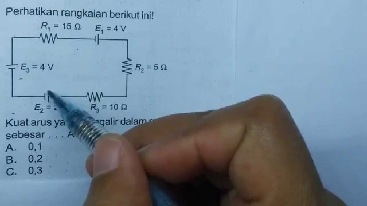 Detail Contoh Soal Kuat Arus Nomer 13