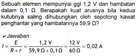 Detail Contoh Soal Kuat Arus Nomer 39