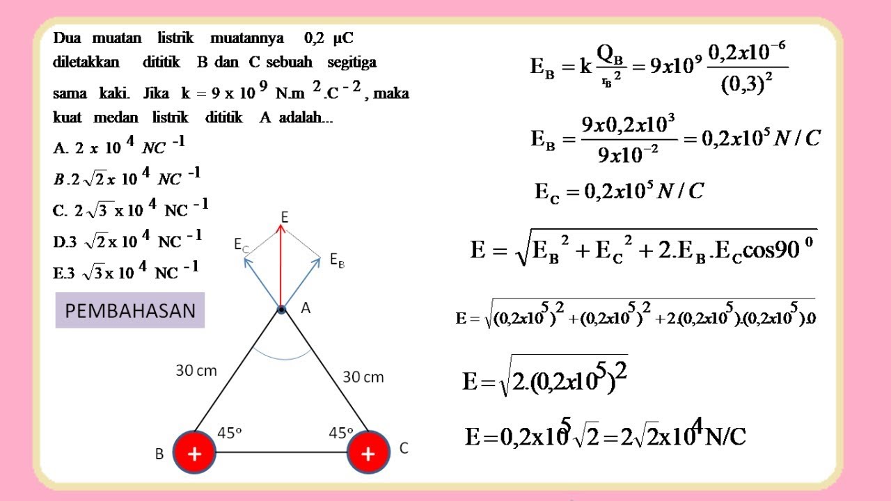 Contoh Soal Kuat Medan Listrik - KibrisPDR