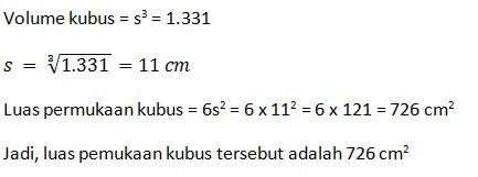 Detail Contoh Soal Kubus Kelas 8 Nomer 12