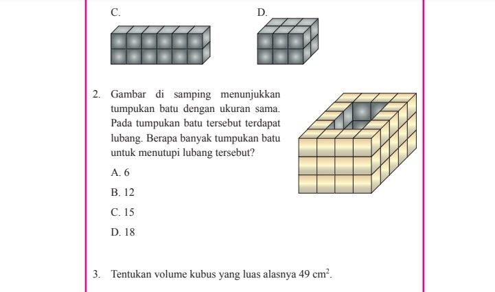 Detail Contoh Soal Kubus Kelas 8 Nomer 47