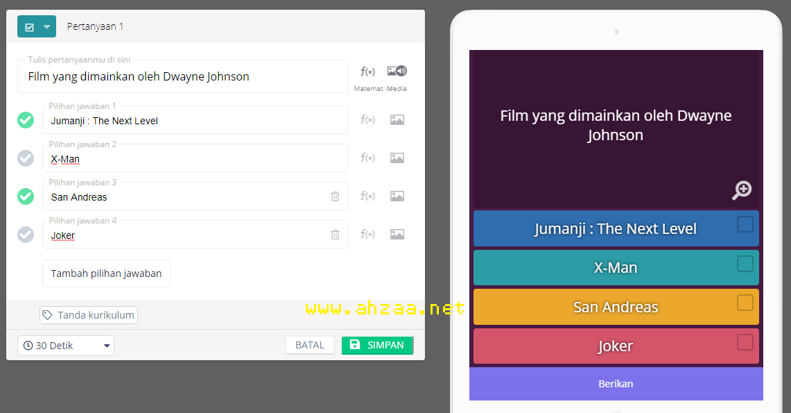 Detail Contoh Soal Kuis Nomer 16