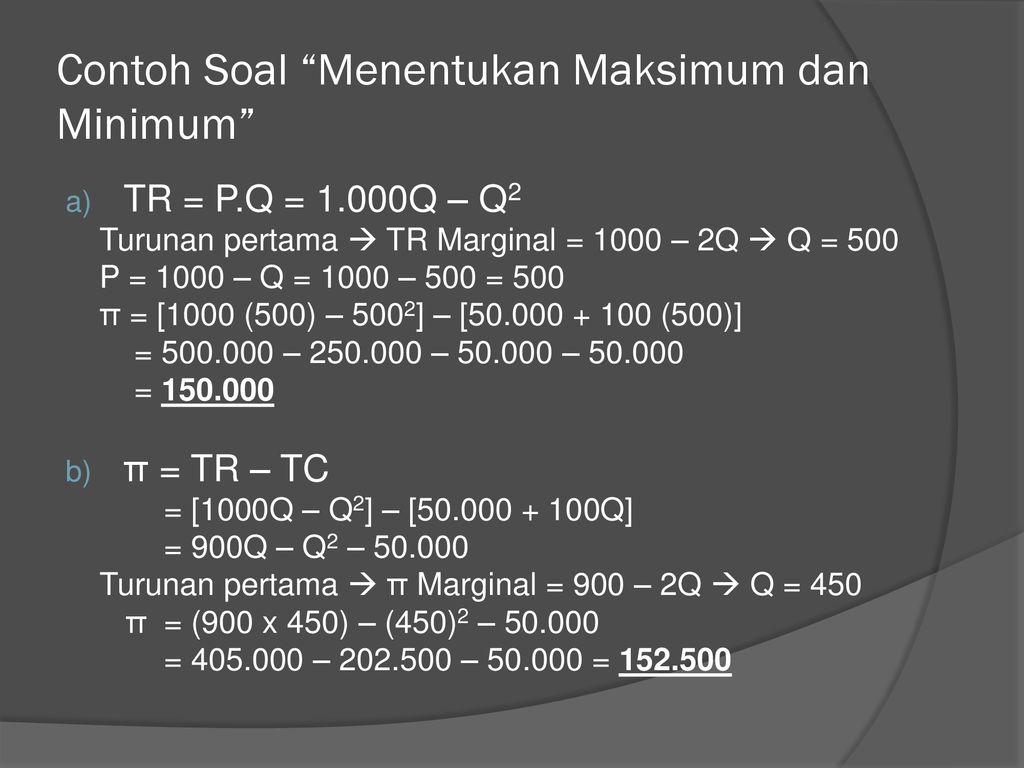 Detail Contoh Soal Laba Maksimum Nomer 37