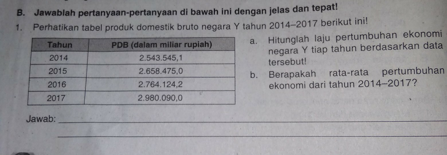 Detail Contoh Soal Laju Pertumbuhan Ekonomi Nomer 21