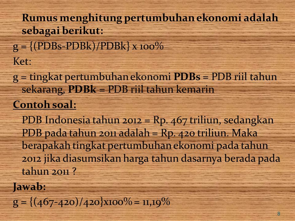 Detail Contoh Soal Laju Pertumbuhan Ekonomi Nomer 43