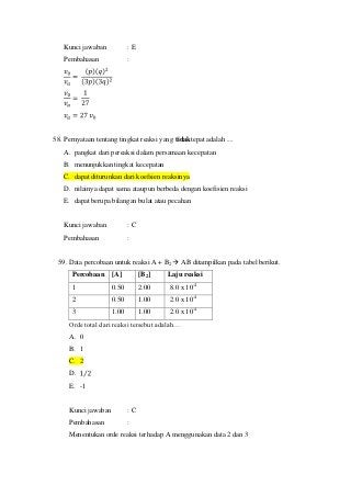 Detail Contoh Soal Laju Reaksi Nomer 49