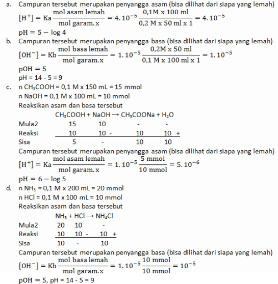 Detail Contoh Soal Larutan Penyangga Asam Nomer 27