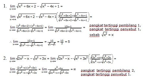 Detail Contoh Soal Limit Tak Hingga Nomer 40