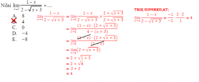 Detail Contoh Soal Limit Tak Tentu Nomer 32