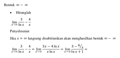 Detail Contoh Soal Limit Tak Tentu Nomer 37