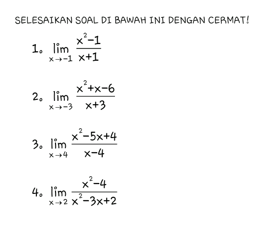 Detail Contoh Soal Limit Tak Tentu Nomer 52