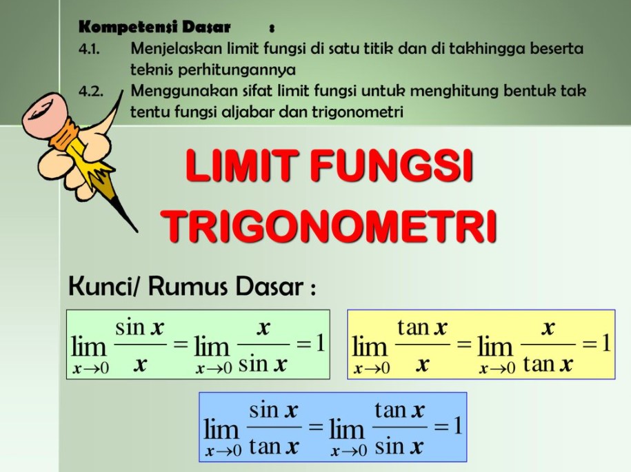 Detail Contoh Soal Limit Trigonometri Nomer 41