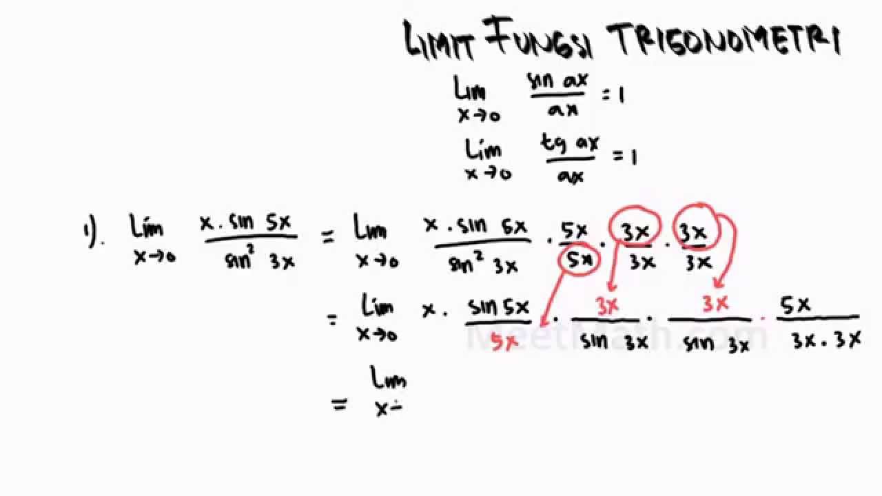 Detail Contoh Soal Limit Trigonometri Nomer 57