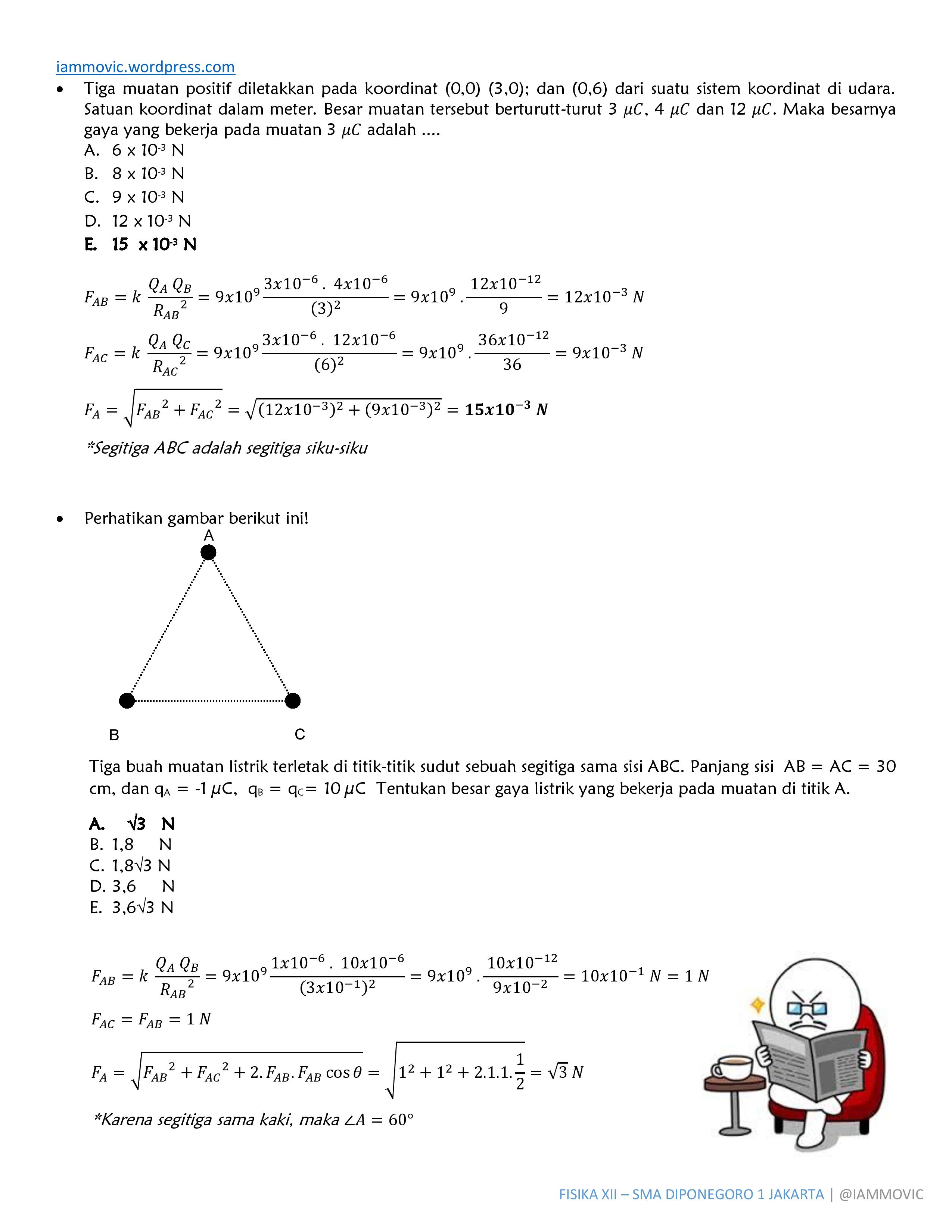 Detail Contoh Soal Listrik Statis Kelas 12 Nomer 27