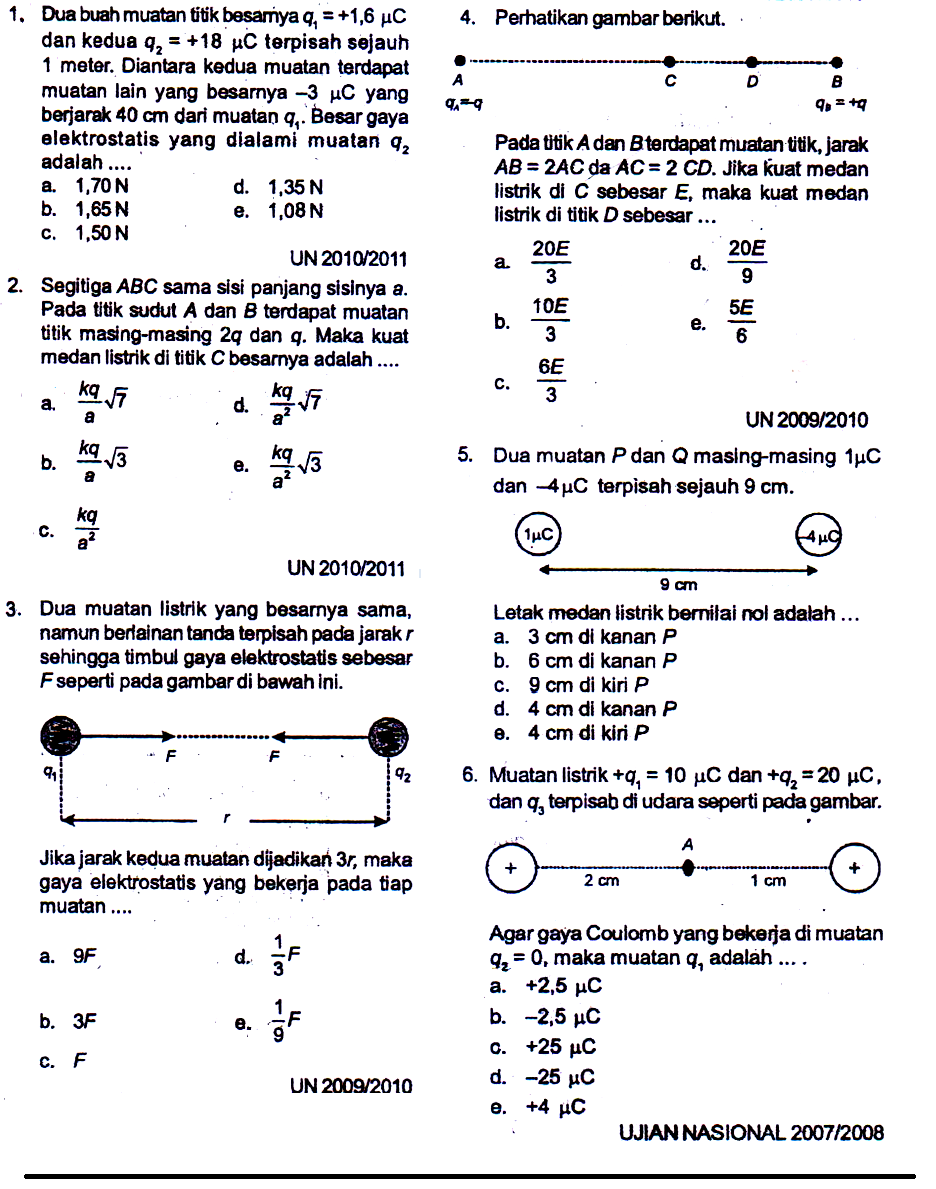 Detail Contoh Soal Listrik Statis Kelas 12 Nomer 5