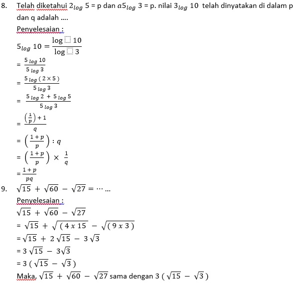 Detail Contoh Soal Log Nomer 42