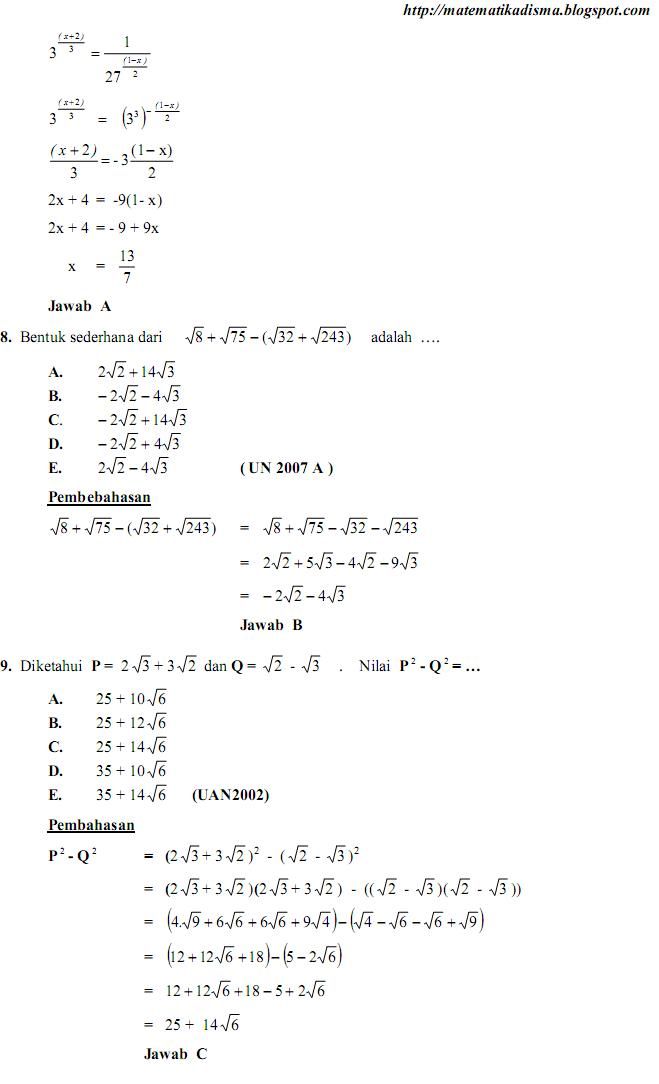 Detail Contoh Soal Logaritma Kelas 10 Nomer 16