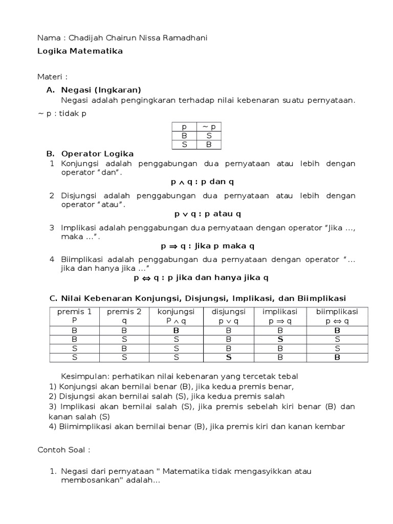 Detail Contoh Soal Logika Nomer 27