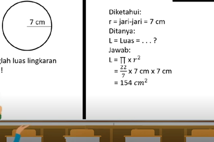 Detail Contoh Soal Luas Dan Keliling Lingkaran Kelas 6 Sd Nomer 24