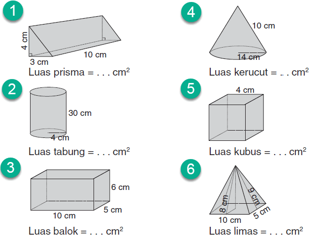 Detail Contoh Soal Luas Permukaan Bangun Ruang Nomer 2