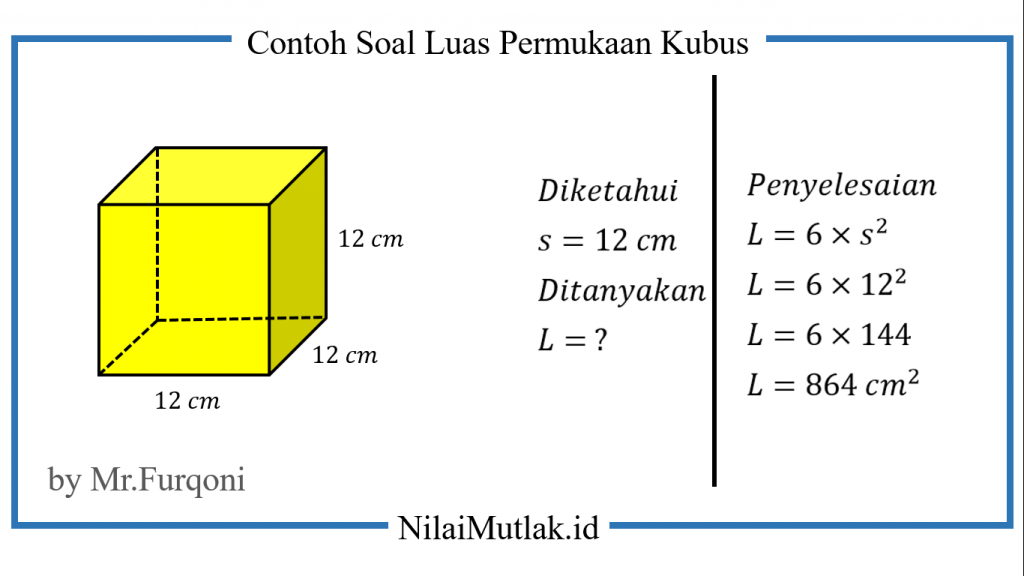 Detail Contoh Soal Luas Permukaan Kubus Nomer 11