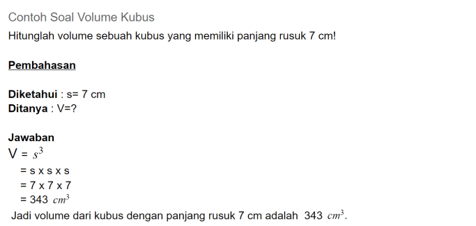 Detail Contoh Soal Luas Permukaan Kubus Nomer 37