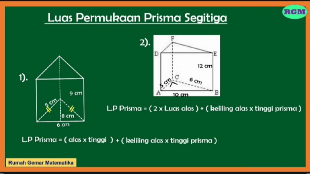 Contoh Soal Luas Permukaan Prisma Segitiga - KibrisPDR