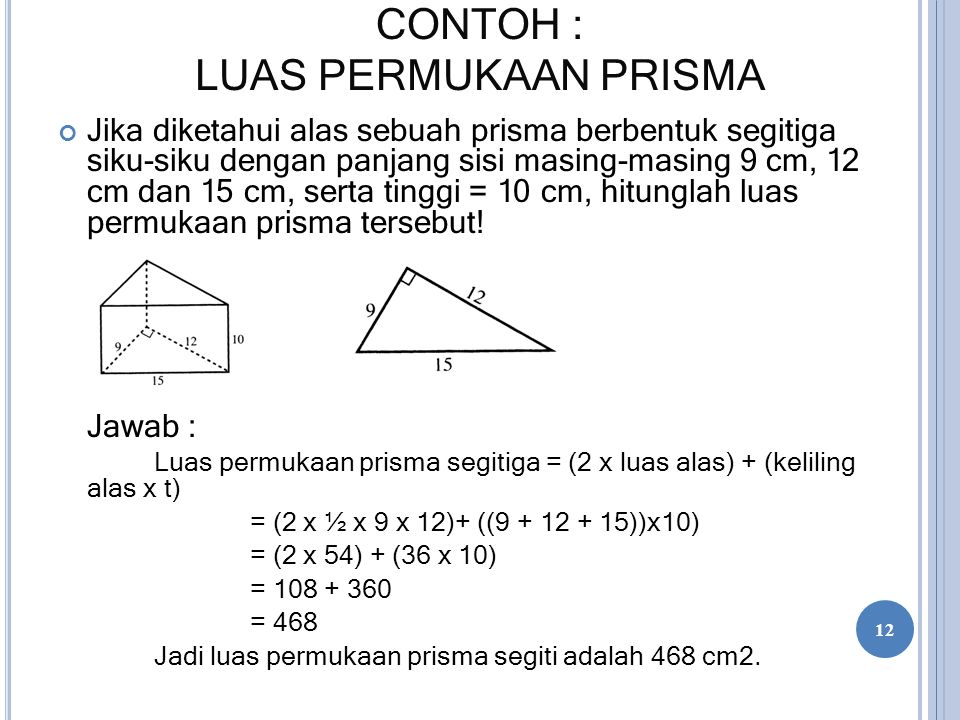 Detail Contoh Soal Luas Permukaan Prisma Segitiga Nomer 48