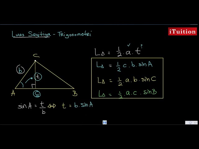 Detail Contoh Soal Luas Segitiga Trigonometri Nomer 3