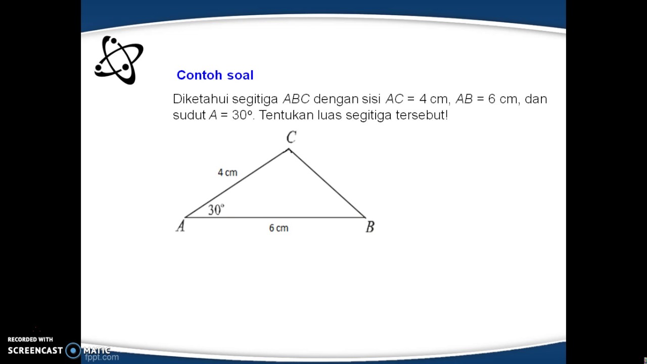 Detail Contoh Soal Luas Segitiga Trigonometri Nomer 5