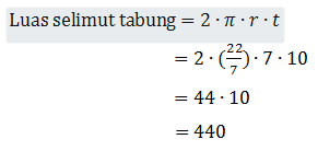 Detail Contoh Soal Luas Selimut Tabung Nomer 18