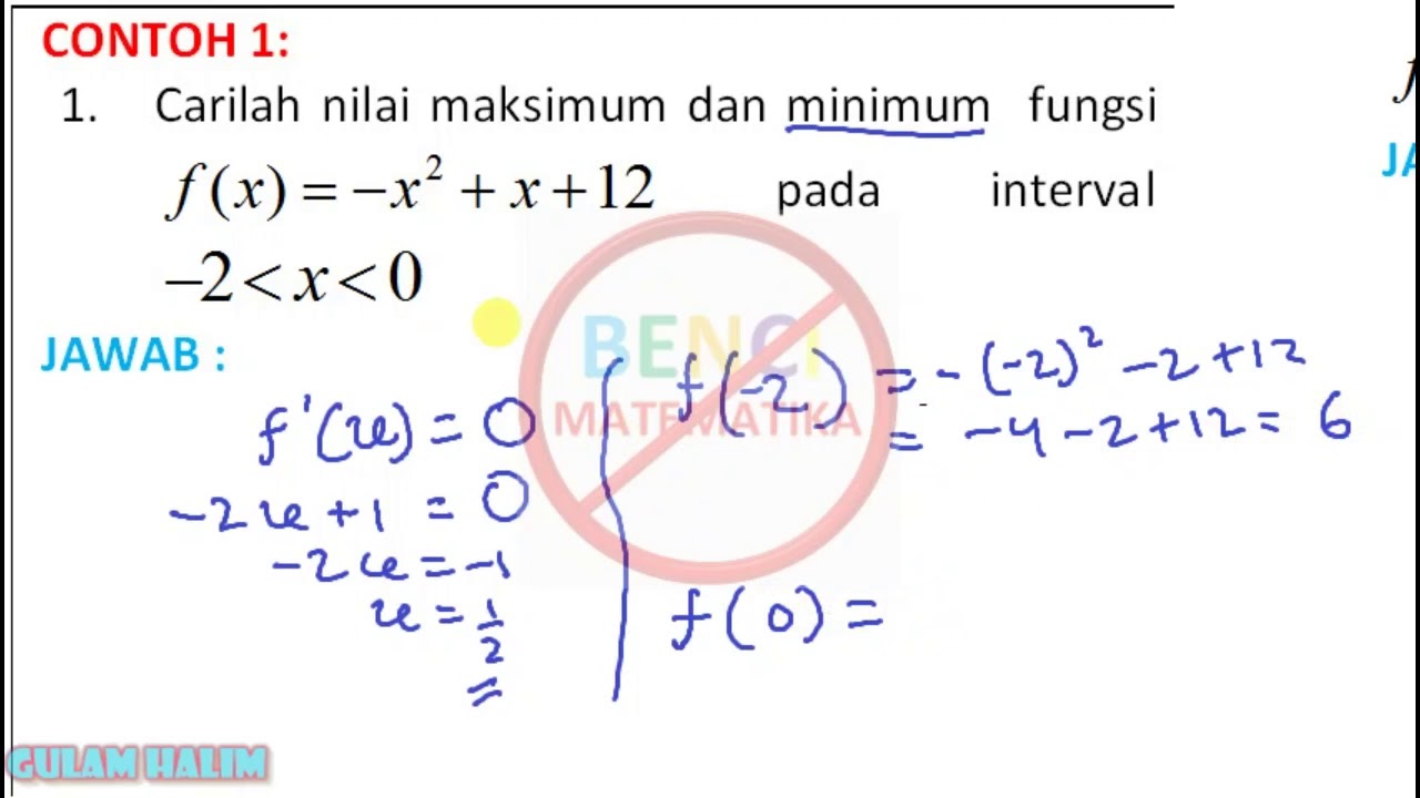 Contoh Soal Maksimum Dan Minimum - KibrisPDR