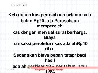 Detail Contoh Soal Manajemen Kas Nomer 17