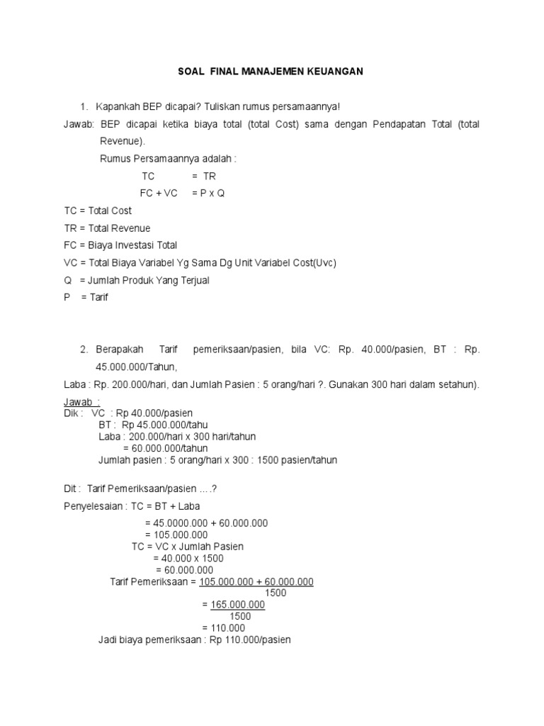Detail Contoh Soal Manajemen Kas Nomer 22