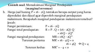 Detail Contoh Soal Marginal Cost Nomer 20