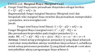 Detail Contoh Soal Marginal Cost Nomer 34