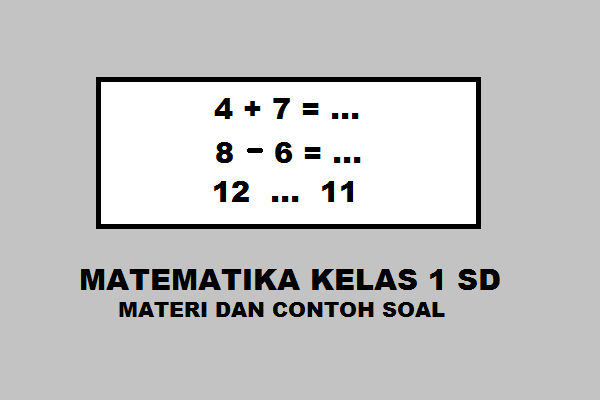 Detail Contoh Soal Matematika Kelas 1 Sd Nomer 13