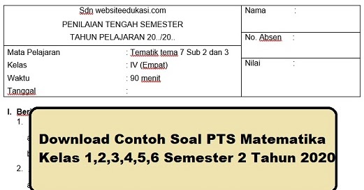 Detail Contoh Soal Matematika Kelas 2 Nomer 19