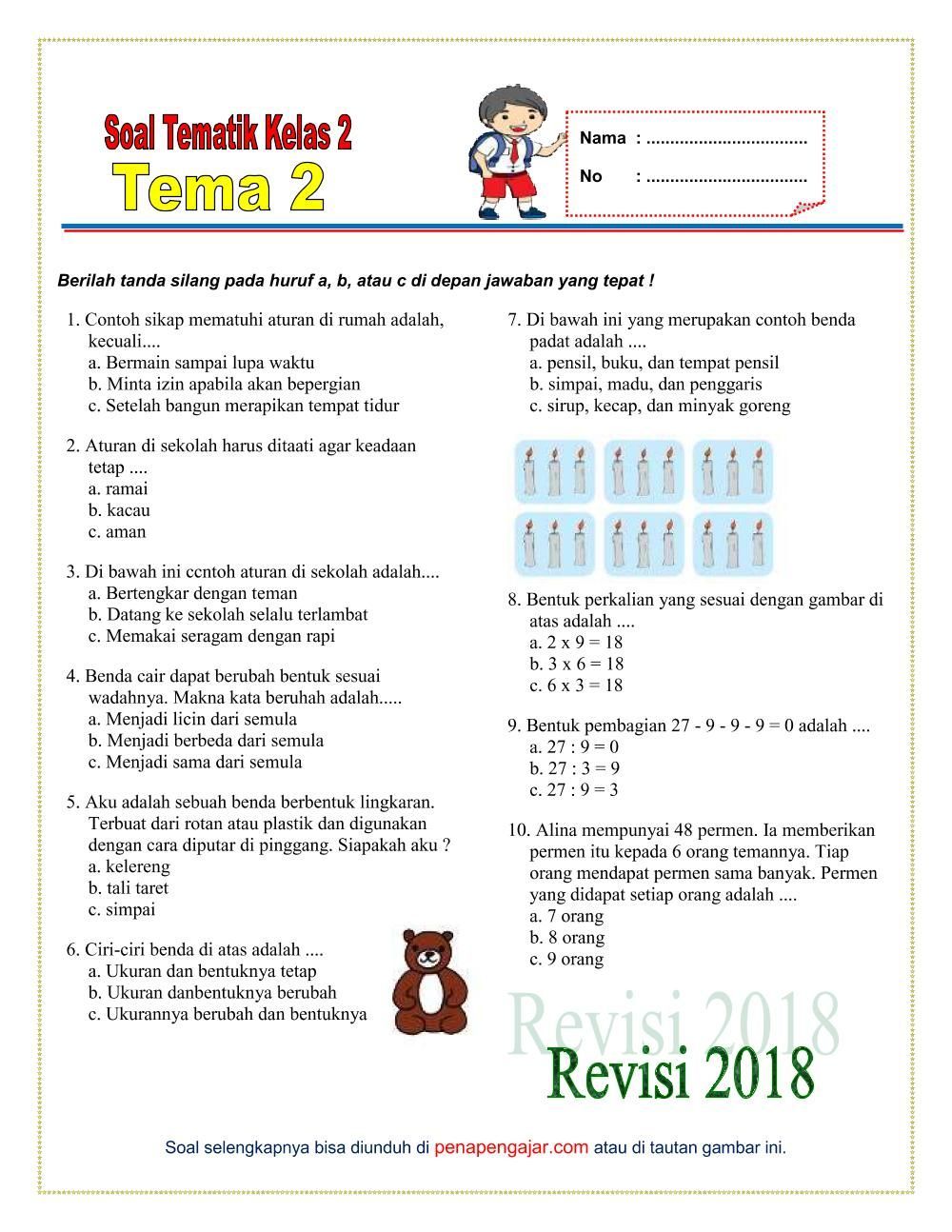 Detail Contoh Soal Matematika Kelas 2 Sd Nomer 21