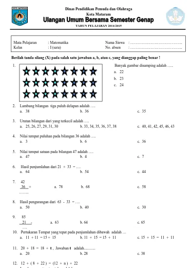 Detail Contoh Soal Matematika Kelas 2 Sd Nomer 9