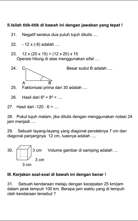 Detail Contoh Soal Matematika Kelas 5 Nomer 11