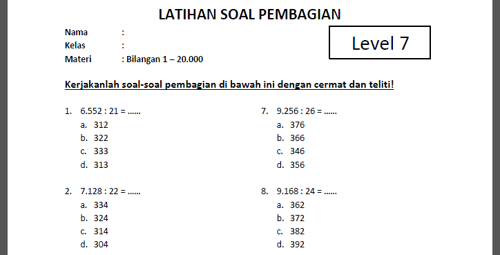 Detail Contoh Soal Matematika Kelas 5 Nomer 41