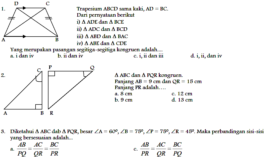 Detail Contoh Soal Matematika Kelas 9 Nomer 33