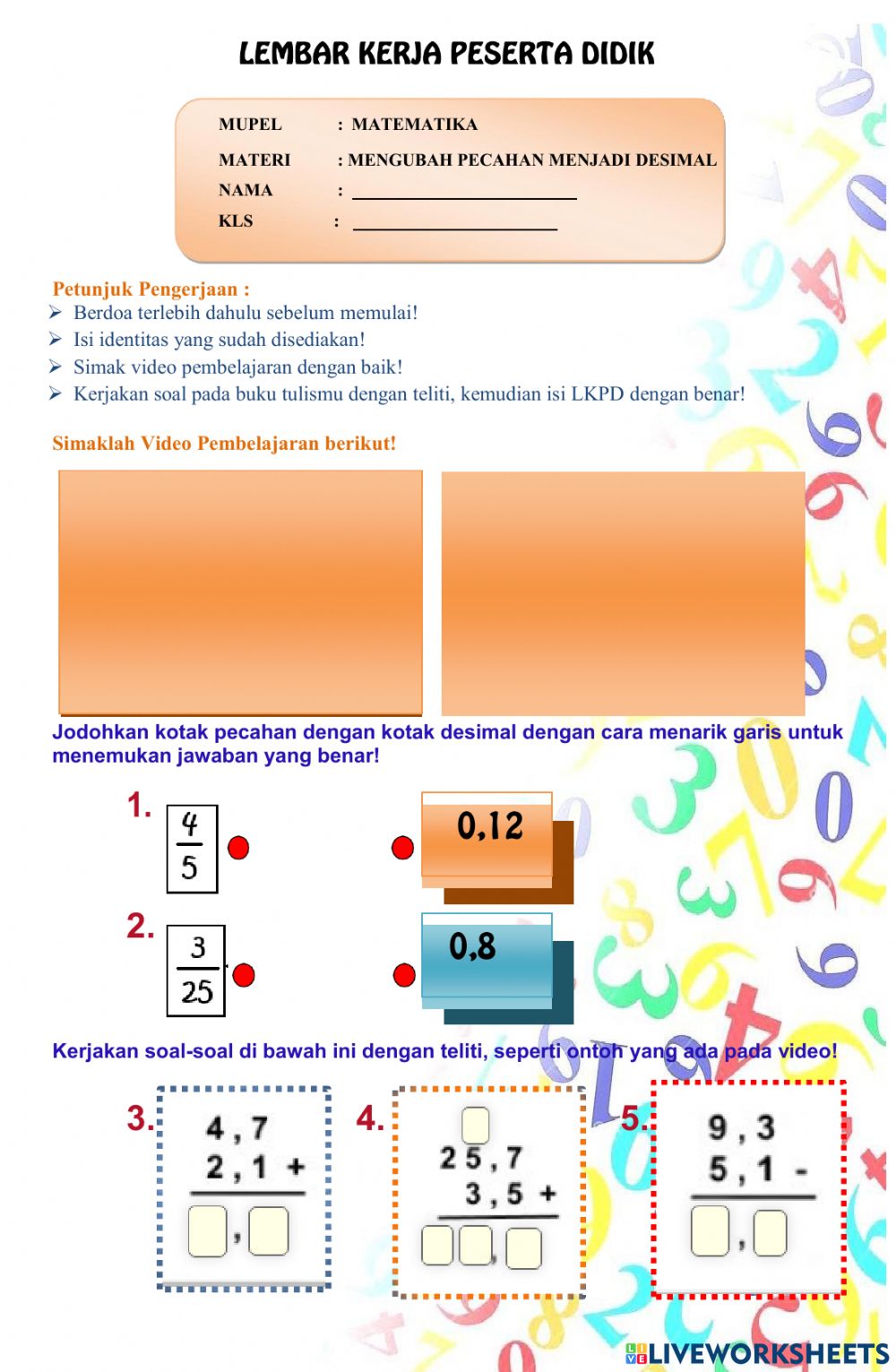 Detail Contoh Soal Matematika Pecahan Desimal Nomer 35