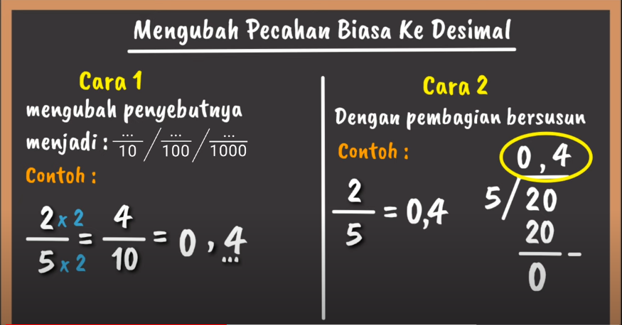 Detail Contoh Soal Matematika Pecahan Desimal Nomer 5