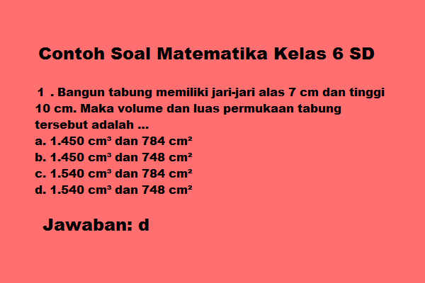 Detail Contoh Soal Matematika Sd Nomer 7