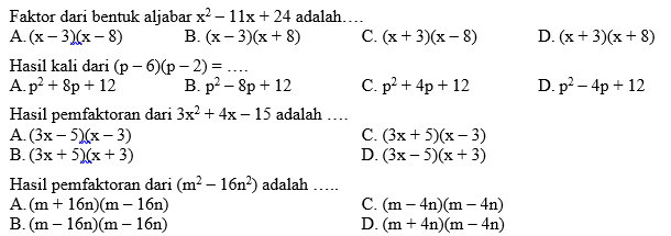 Detail Contoh Soal Matematika Smp Nomer 30