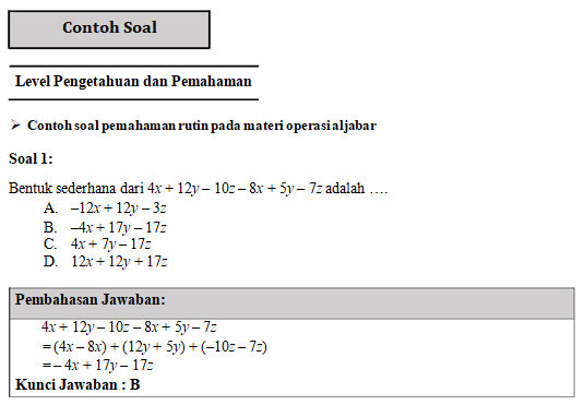 Detail Contoh Soal Matematika Smp Nomer 33