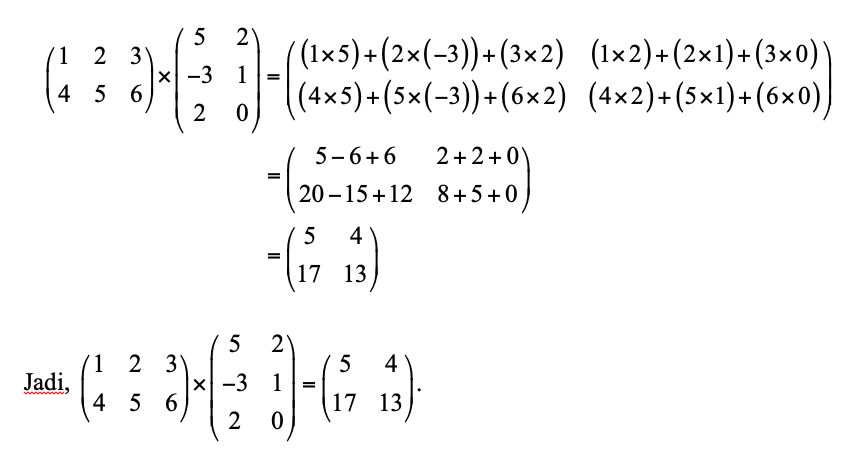 Detail Contoh Soal Matriks Nomer 10