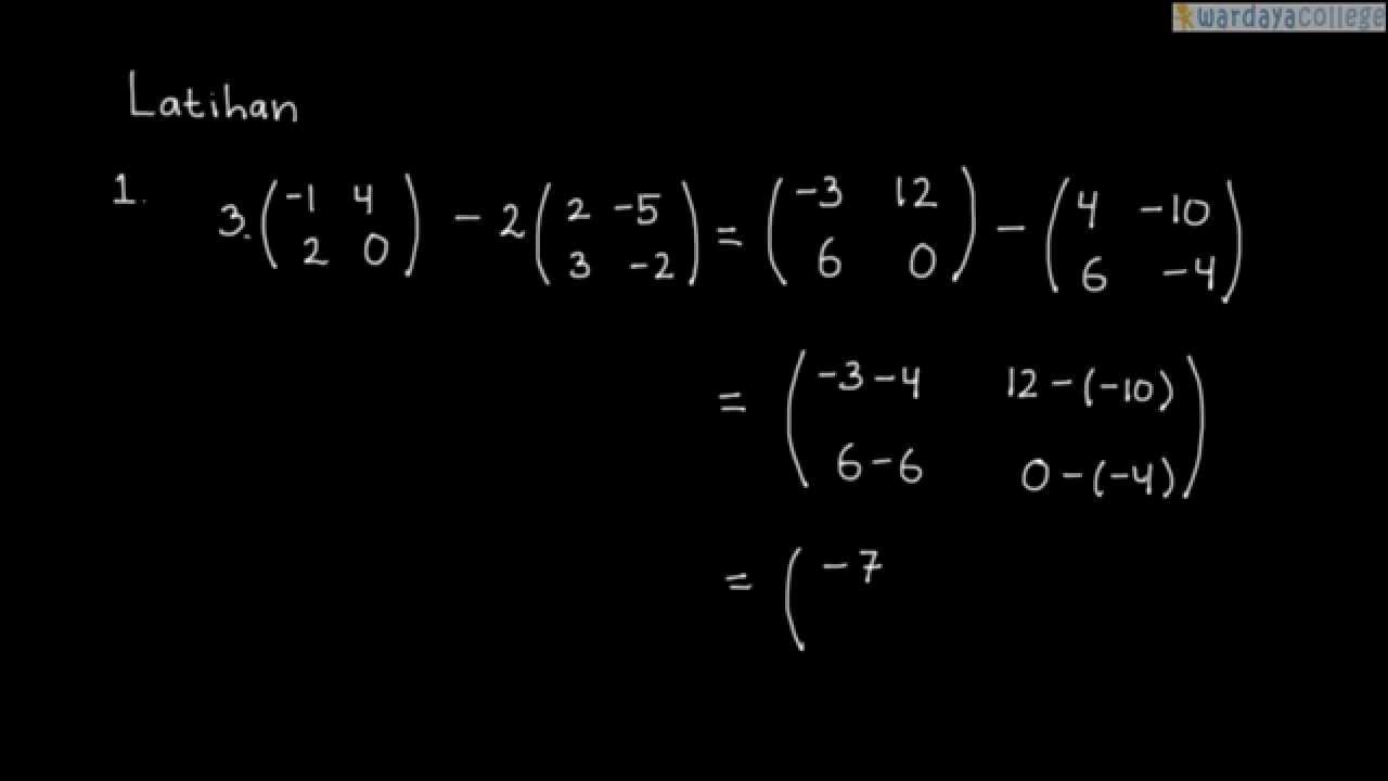 Detail Contoh Soal Matriks Nomer 16